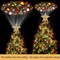 Christmas Tree Topper Star Lighted with 6 Projection Modes( Gold)